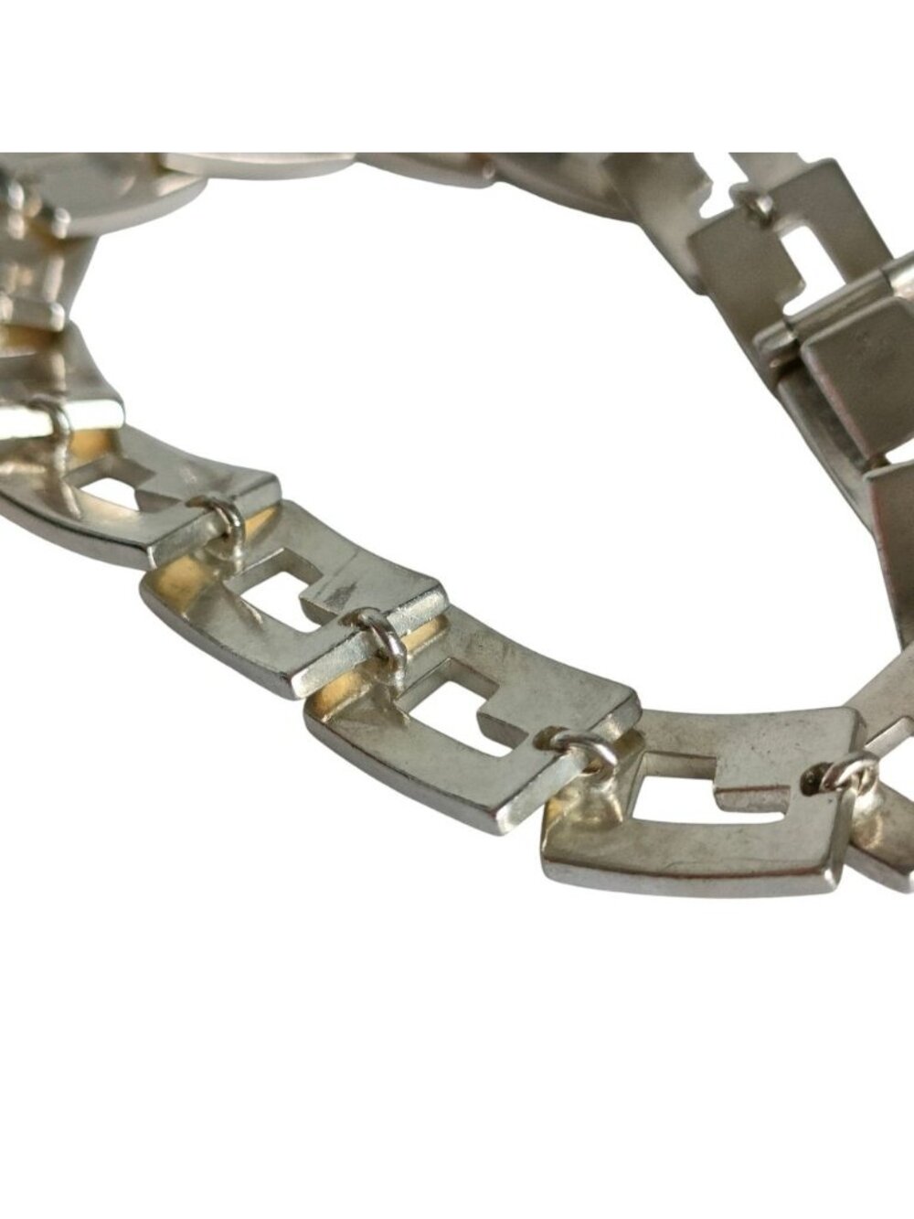Gucci Vintage 925 Logo Link Bracelet Silver - Picture 3 of 8